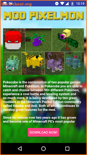 Mod Pixelmon for MCPE (Un-official guide) screenshot