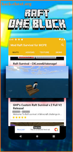 Mod Raft Survival for MCPE - One Block survival screenshot