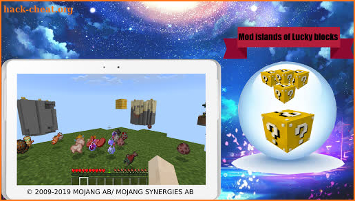 Mod Sky Islands of Lucky blocks screenshot