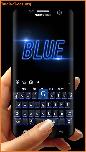 Modern Blue Keyboard screenshot