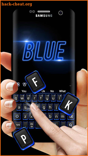 Modern Blue Keyboard screenshot