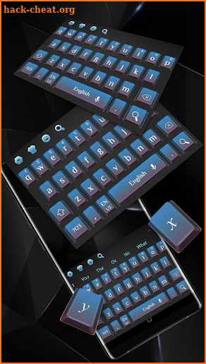 Modern Blue Texture Keyboard screenshot