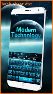 Modern Cool Blue Keyboard screenshot