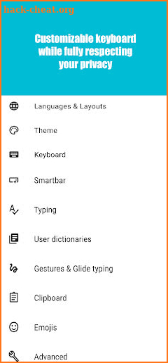 Modern Keyboard screenshot