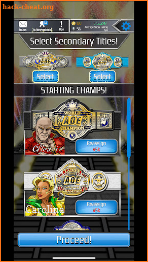 Modern Mania Wrestling GM screenshot