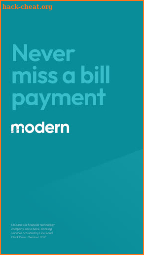 Modern - Never miss a bill screenshot