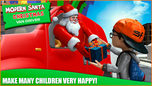 Modern Santa Gift Delivery - Christmas van drive screenshot