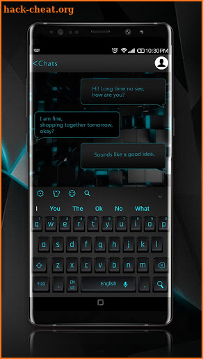 Modern Simple Black keyboard screenshot