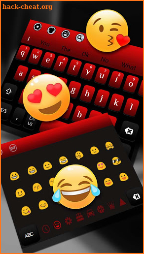Modern Stylish Black Red Fusion Keyboard screenshot