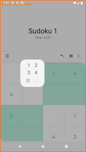 Modern Sudoku screenshot