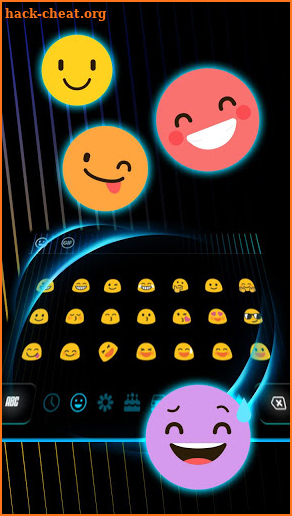 Modern Swift Black Keyboard Theme screenshot