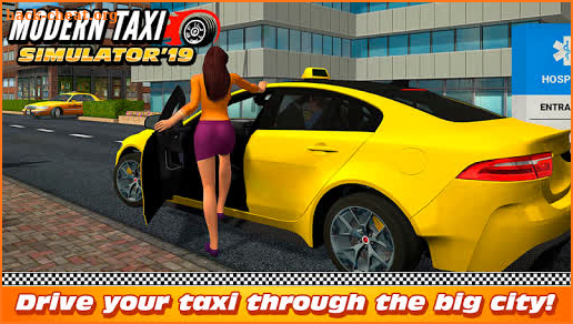 Modern Taxi Driving 3D screenshot