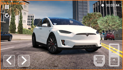 Modern Tesla Model X Car Drive screenshot