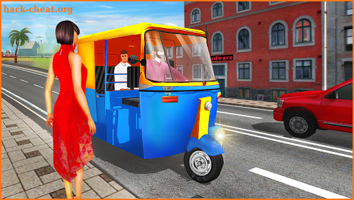 Modern tuk tuk Auto Rickshaw US driving simulator screenshot