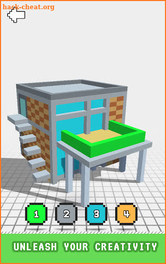 Modren Houses 3D Color by Number - Voxel Colouring screenshot