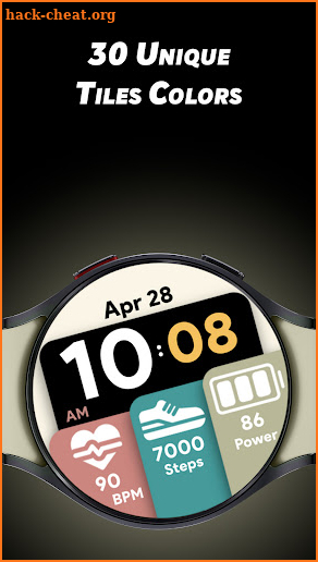 Modular Tiles - Watch face screenshot