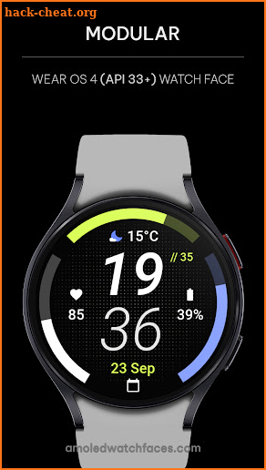 Modular: Wear OS 4 watch face screenshot