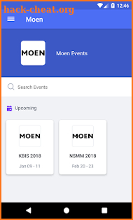 Moen Events screenshot