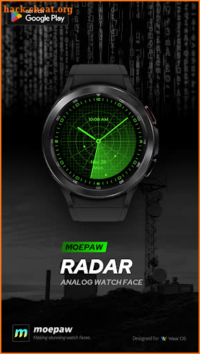 Moepaw Radar Watch Face screenshot
