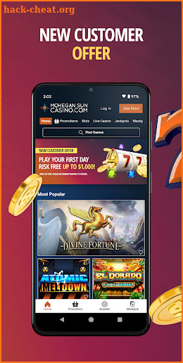 Mohegan Sun CT Online Casino screenshot
