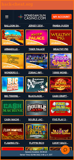 Mohegan Sun Online Casino NJ screenshot