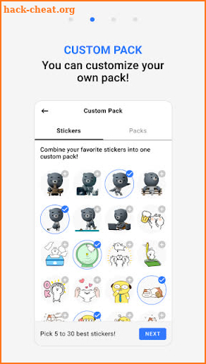 mojitok GIF Stickers for Chat screenshot