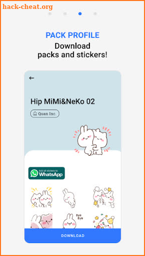 mojitok GIF Stickers for Chat screenshot