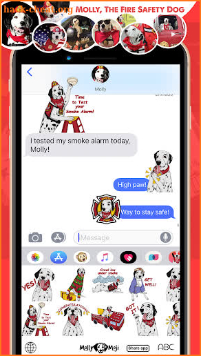 MollyMoji - Dalmatian dog emojis & stickers screenshot