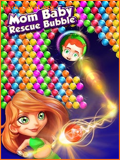 Mom Baby Rescue Bubble Shooting Game screenshot