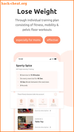 Mom Fitness - Workouts & Nutrition after pregnancy screenshot