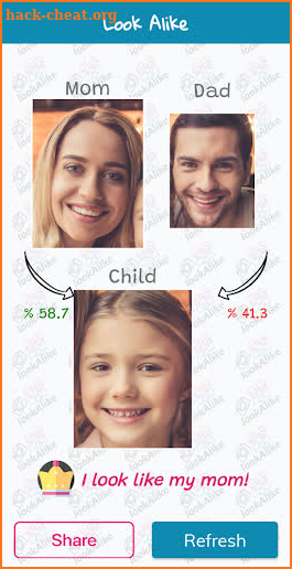 Mom or Dad Face App - Baby looks like dad or mom? screenshot
