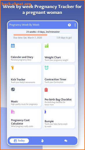 MomDiary: Week by week Pregnancy Tracker screenshot