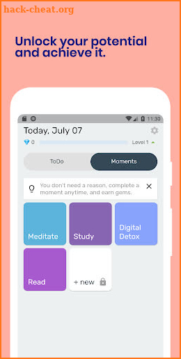 Moments: Habit tracker and ToDos screenshot