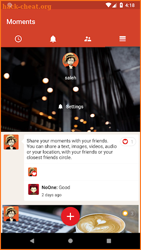 Moments Social screenshot