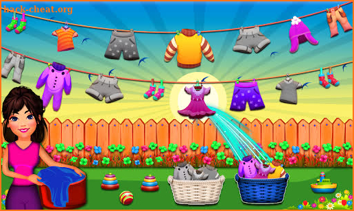 Mommy Laundry Shop Games screenshot
