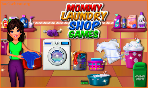 Mommy Laundry Shop Games screenshot