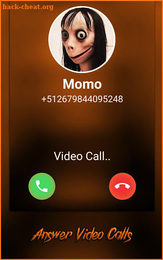 Momo Challenge : Horror Video Call Simulation Momo screenshot