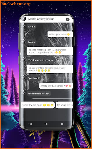 Momo Creepy Fake Call Video screenshot