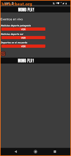 Momo Play fútbol Tv Player screenshot