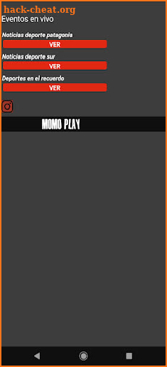 Momo Play fútbol Tv Player screenshot