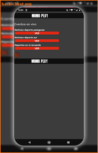 Momo Play TV fútbol screenshot
