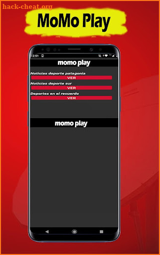 Momo Play TV fútbol M3u Player screenshot