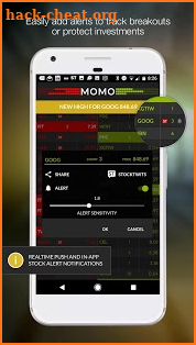 MOMO Realtime Stock Discovery screenshot