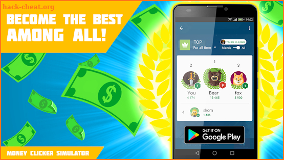 Money clicker simulator screenshot