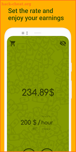 Money Clock: Income Visualizer screenshot