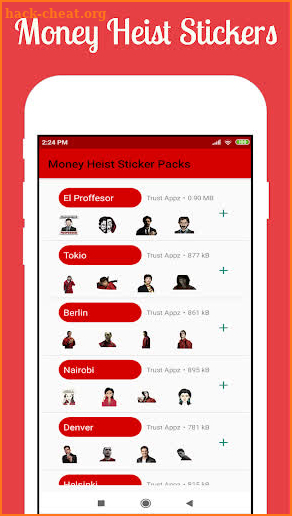 Money Heist Stickers Pack (WAStickerApps) screenshot