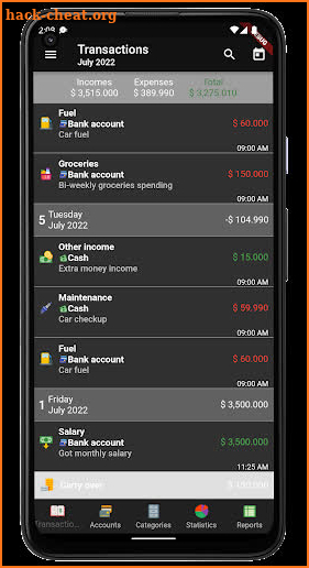 Money Manager Income & Expense screenshot