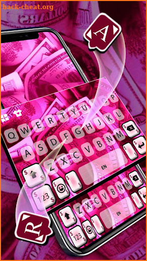 Money Pink Keyboard Background screenshot