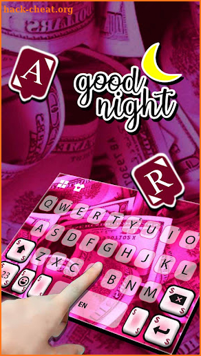 Money Pink Keyboard Background screenshot