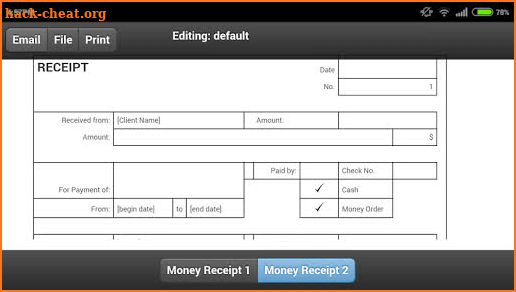 Money Receipt screenshot